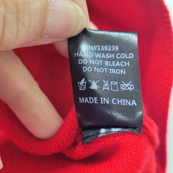 Pomander Place Vivianne Dress Womens S Red‎ Shimmer Turtleneck 3/4 Sleeve Mini - Picture 9 of 13